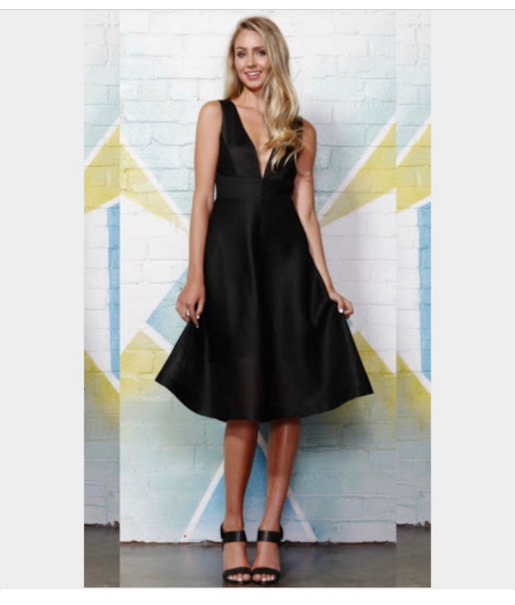 Plunging Criss Cross Midi
