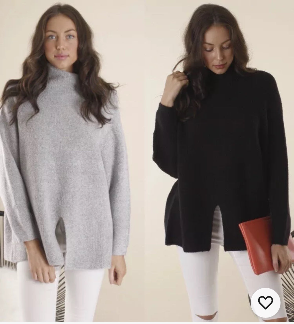 Over Sized Mock Neck Jumper
