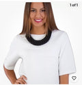 Ribbed Crew Neck Top